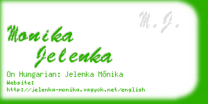 monika jelenka business card